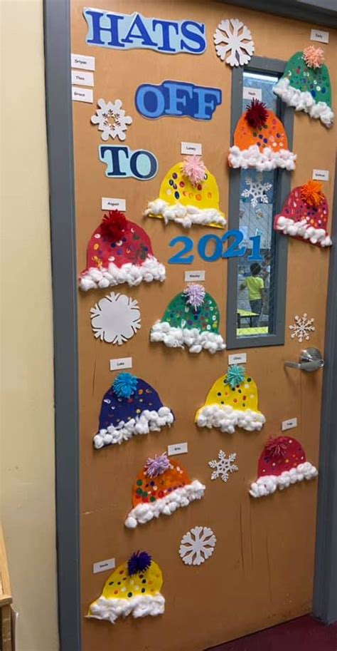 january classroom door ideas